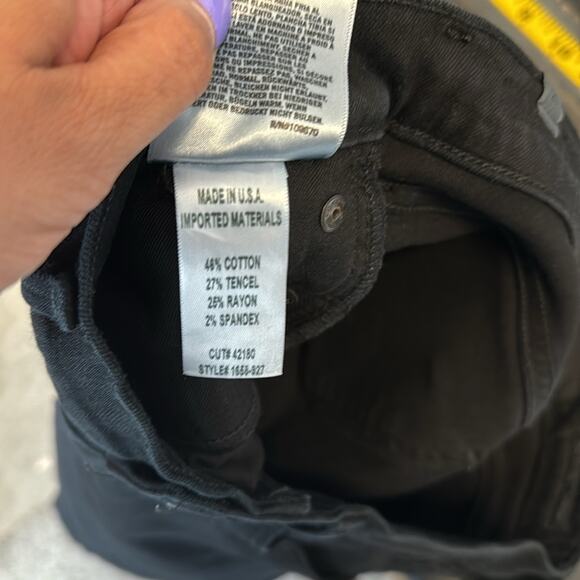 Citizens of Humanity Emannuelle Low Rise slim Boot Jeans black cropped size 27 - Picture 9 of 11